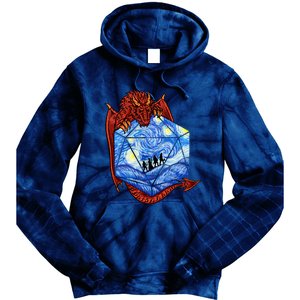 Funny Nerdy Gamer, Fantasy Art, Starry Night Tie Dye Hoodie