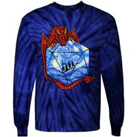 Funny Nerdy Gamer, Fantasy Art, Starry Night Tie-Dye Long Sleeve Shirt