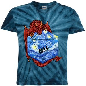 Funny Nerdy Gamer, Fantasy Art, Starry Night Kids Tie-Dye T-Shirt