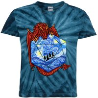 Funny Nerdy Gamer, Fantasy Art, Starry Night Kids Tie-Dye T-Shirt