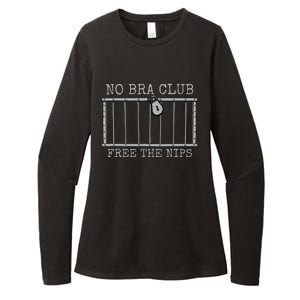 Feminist Not Guilty Free The Nips No Bra Club Womens CVC Long Sleeve Shirt