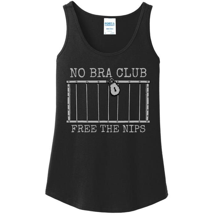 Feminist Not Guilty Free The Nips No Bra Club Ladies Essential Tank