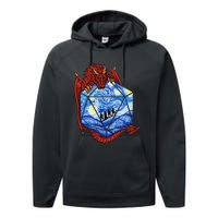 Funny Nerdy Gamer Fantasy Art Starry Night Gift Performance Fleece Hoodie