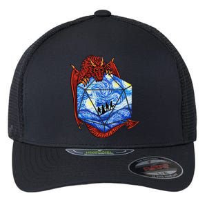 Funny Nerdy Gamer Fantasy Art Starry Night Gift Flexfit Unipanel Trucker Cap