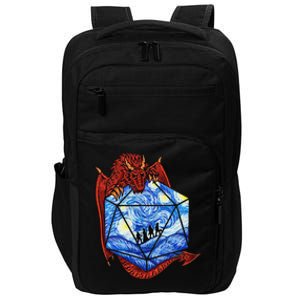 Funny Nerdy Gamer Fantasy Art Starry Night Gift Impact Tech Backpack