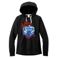 Funny Nerdy Gamer Fantasy Art Starry Night Gift Women's Fleece Hoodie