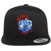 Funny Nerdy Gamer Fantasy Art Starry Night Gift Flat Bill Trucker Hat