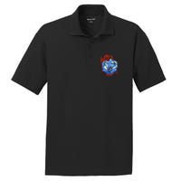 Funny Nerdy Gamer Fantasy Art Starry Night Gift PosiCharge RacerMesh Polo