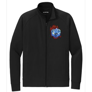 Funny Nerdy Gamer Fantasy Art Starry Night Gift Stretch Full-Zip Cadet Jacket