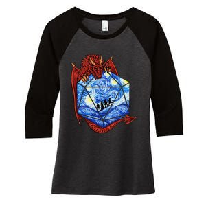 Funny Nerdy Gamer Fantasy Art Starry Night Gift Women's Tri-Blend 3/4-Sleeve Raglan Shirt