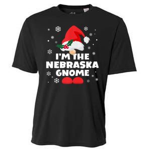 Funny Nebraska Gnome Family Matching Group Happy Christmas Cooling Performance Crew T-Shirt