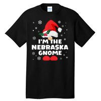 Funny Nebraska Gnome Family Matching Group Happy Christmas Tall T-Shirt