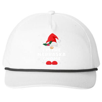 Funny Nebraska Gnome Family Matching Group Happy Christmas Snapback Five-Panel Rope Hat