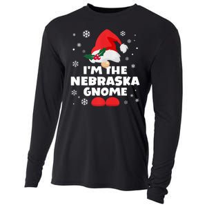 Funny Nebraska Gnome Family Matching Group Happy Christmas Cooling Performance Long Sleeve Crew