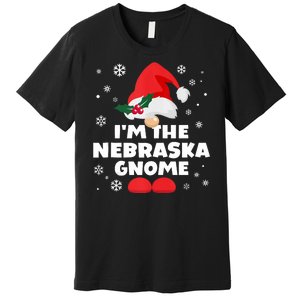 Funny Nebraska Gnome Family Matching Group Happy Christmas Premium T-Shirt