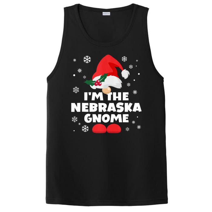 Funny Nebraska Gnome Family Matching Group Happy Christmas PosiCharge Competitor Tank