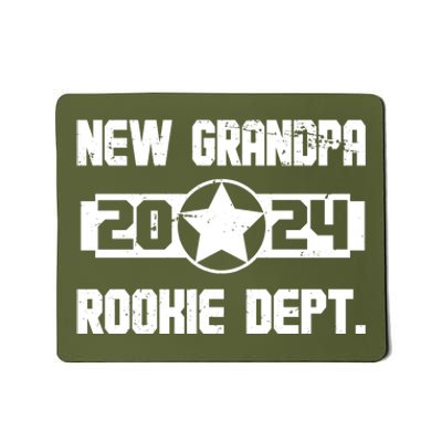 Funny New Grandpa Rookie Dept 2024 Mousepad