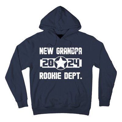 Funny New Grandpa Rookie Dept 2024 Hoodie