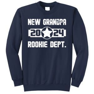 Funny New Grandpa Rookie Dept 2024 Sweatshirt