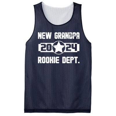 Funny New Grandpa Rookie Dept 2024 Mesh Reversible Basketball Jersey Tank