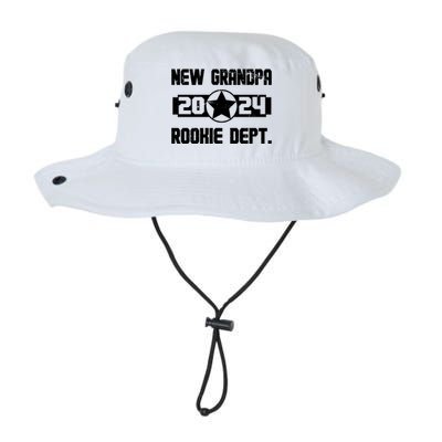 Funny New Grandpa Rookie Dept 2024 Legacy Cool Fit Booney Bucket Hat