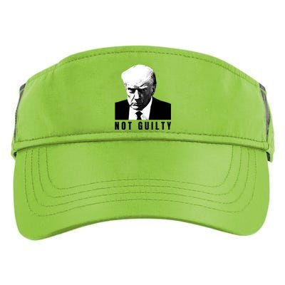 Funny Not Guilty Donald Trump Mug Shot Adult Drive Performance Visor