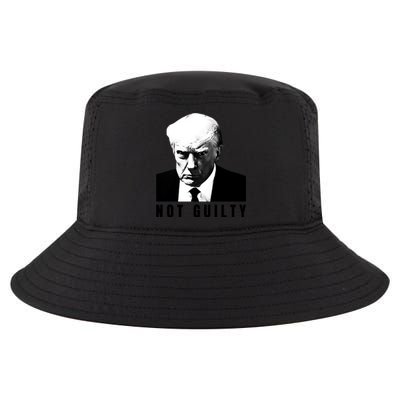 Funny Not Guilty Donald Trump Mug Shot Cool Comfort Performance Bucket Hat