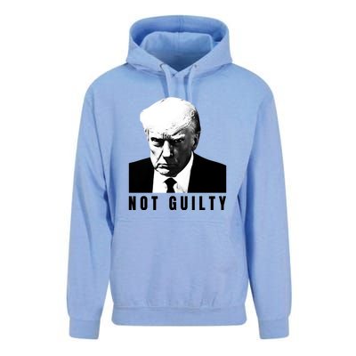 Funny Not Guilty Donald Trump Mug Shot Unisex Surf Hoodie