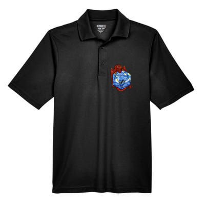 Funny Nerdy Gamer , Fantasy Art , Starry Night Men's Origin Performance Pique Polo