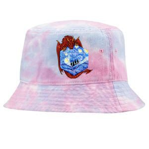 Funny Nerdy Gamer , Fantasy Art , Starry Night Tie-Dyed Bucket Hat