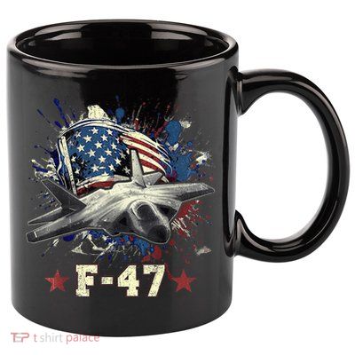 F-47 Next Generation Fighter Jet Aviation Airshow 11oz C Handle Ceramic Mug