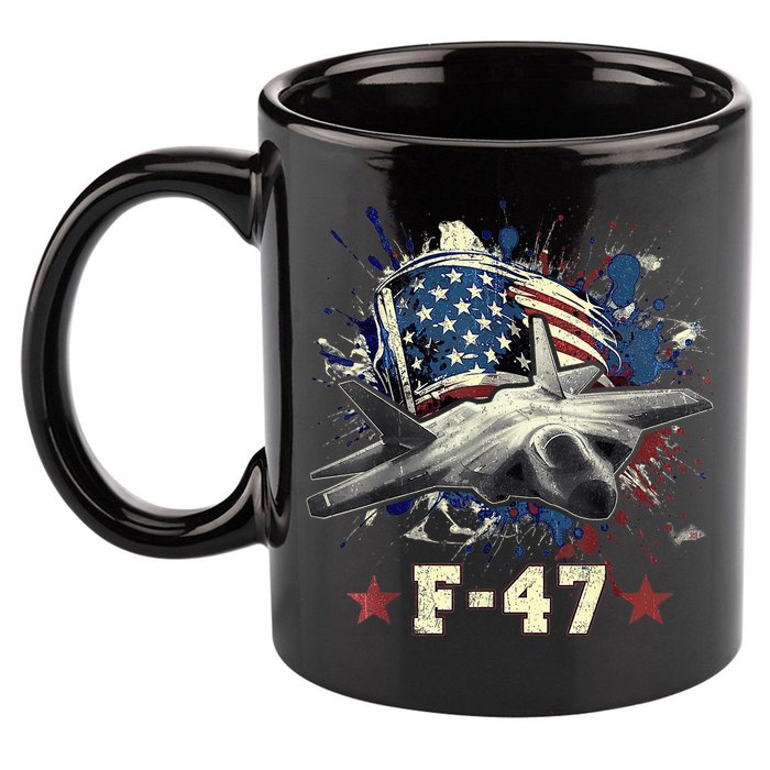 F-47 Next Generation Fighter Jet Aviation Airshow 11oz C Handle Ceramic Mug