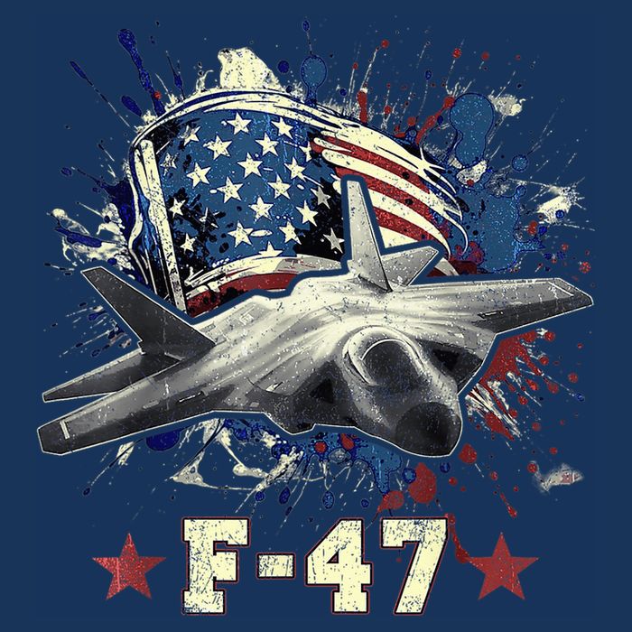 F-47 Next Generation Fighter Jet Aviation Airshow Cooling Performance Crew T-Shirt