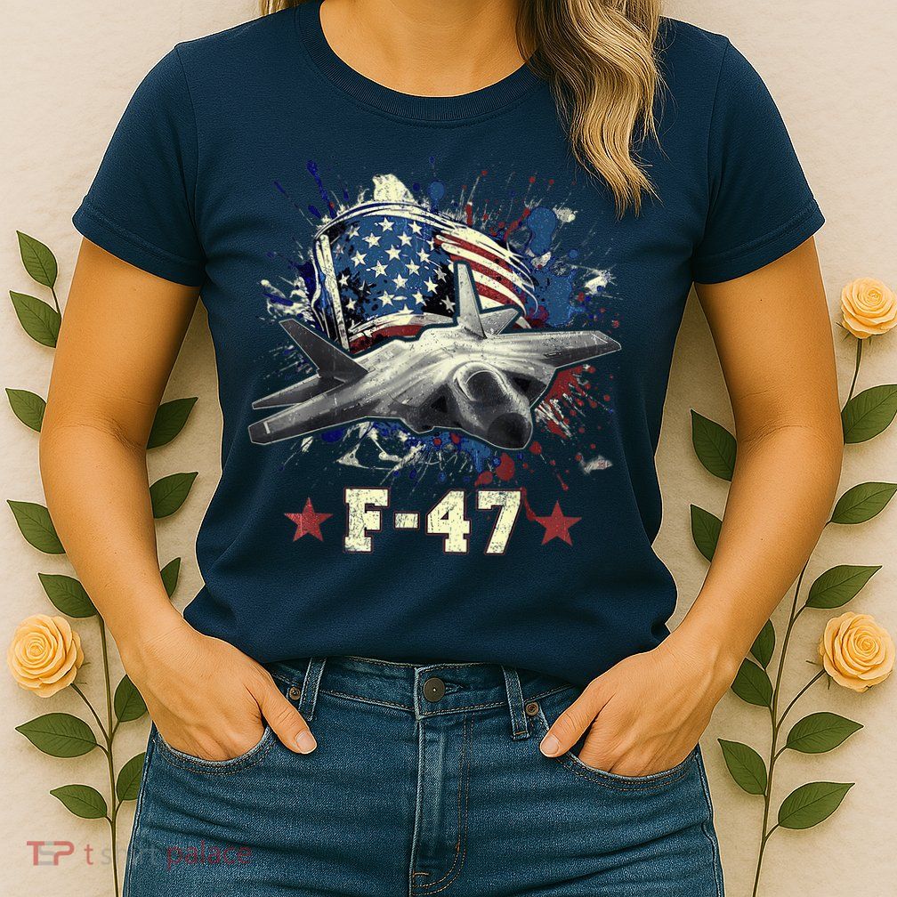 F-47 Next Generation Fighter Jet Aviation Airshow Womens T-Shirt
