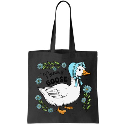 Floral Nanny Goose Cute Silly Goose Mothers Day Bag