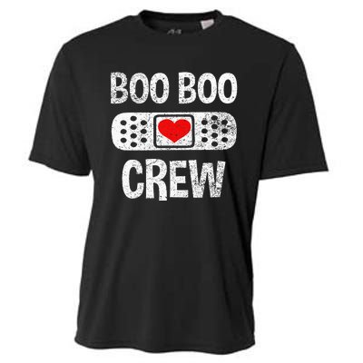 Funny Nurse Ghost Boo Crew Halloween Costume Girls Cooling Performance Crew T-Shirt