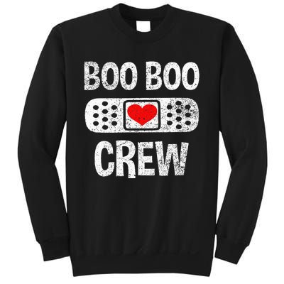 Funny Nurse Ghost Boo Crew Halloween Costume Girls Sweatshirt