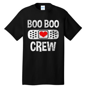 Funny Nurse Ghost Boo Crew Halloween Costume Girls Tall T-Shirt