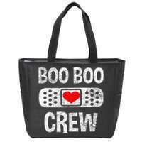 Funny Nurse Ghost Boo Crew Halloween Costume Girls Zip Tote Bag