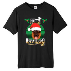 Feliz Navidog Ger Shepherd Dog Holiday Merry Christmas Gift Tall Fusion ChromaSoft Performance T-Shirt