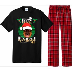 Feliz Navidog Ger Shepherd Dog Holiday Merry Christmas Gift Pajama Set