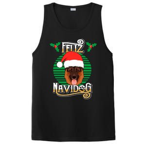 Feliz Navidog Ger Shepherd Dog Holiday Merry Christmas Gift PosiCharge Competitor Tank