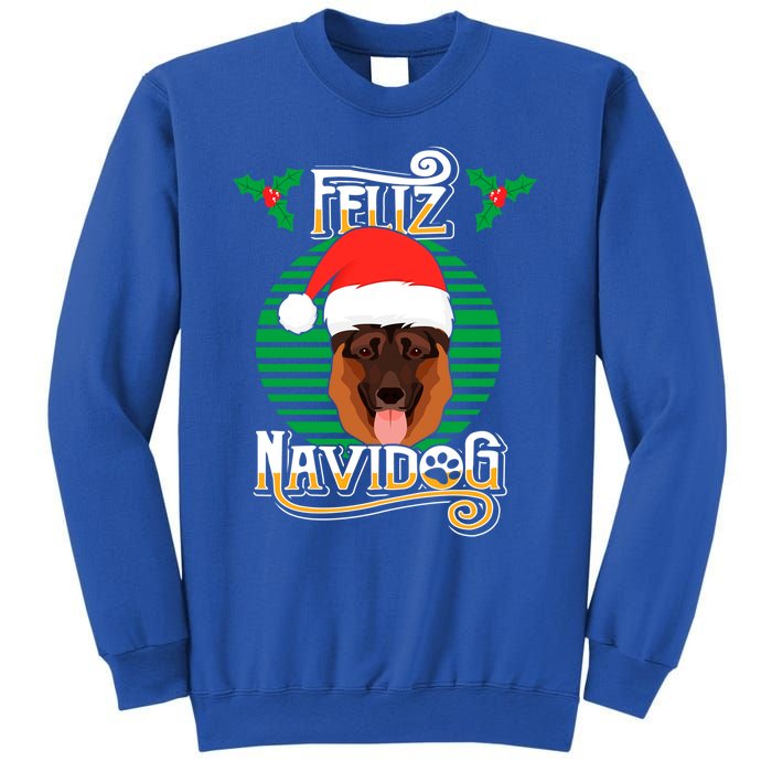 Feliz Navidog Ger Shepherd Dog Holiday Merry Christmas Gift Sweatshirt