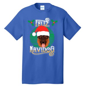 Feliz Navidog Ger Shepherd Dog Holiday Merry Christmas Gift Tall T-Shirt