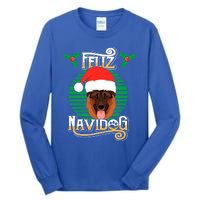 Feliz Navidog Ger Shepherd Dog Holiday Merry Christmas Gift Tall Long Sleeve T-Shirt