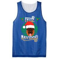 Feliz Navidog Ger Shepherd Dog Holiday Merry Christmas Gift Mesh Reversible Basketball Jersey Tank