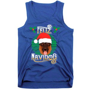 Feliz Navidog Ger Shepherd Dog Holiday Merry Christmas Gift Tank Top