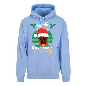 Feliz Navidog Ger Shepherd Dog Holiday Merry Christmas Gift Unisex Surf Hoodie