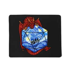 Funny Nerdy Gamer Fantasy Art Starry Night Mousepad