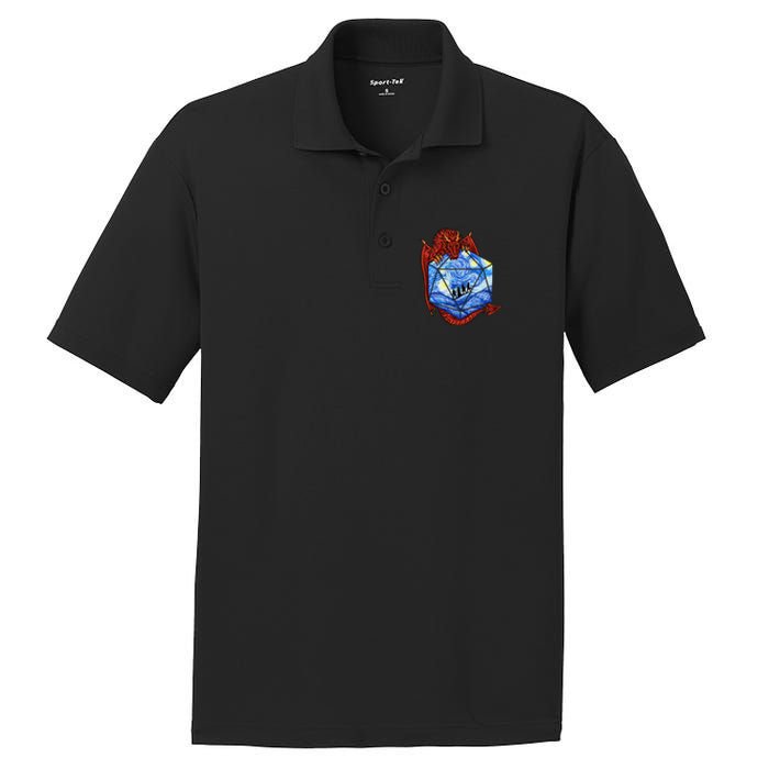 Funny Nerdy Gamer Fantasy Art Starry Night PosiCharge RacerMesh Polo